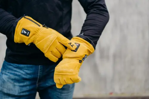 ActionHeat 7V Rugged Leather Heated Work Gloves