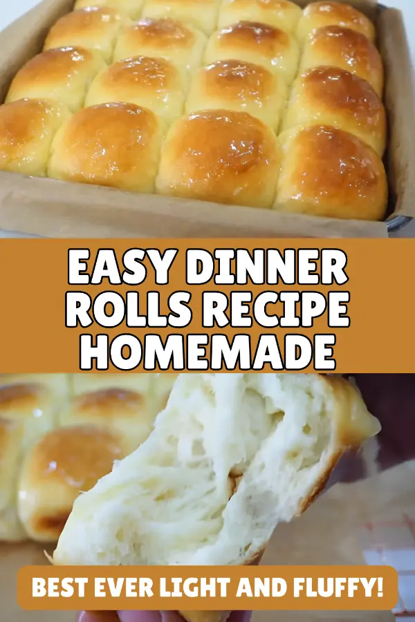 Easy Dinner Rolls Recipe Homemade, Best Ever Light and Fluffy