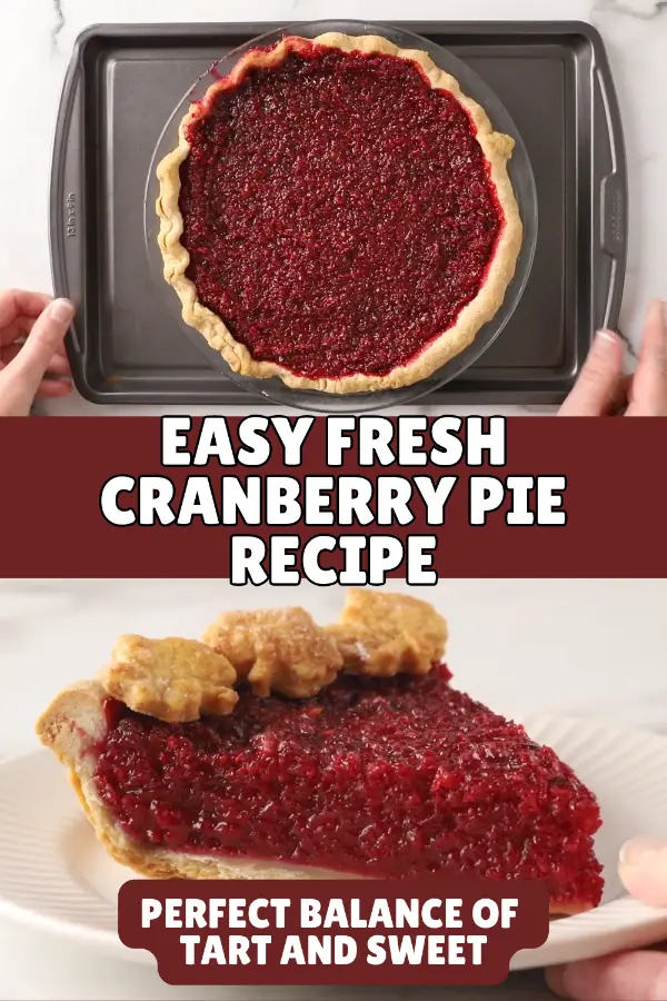 Easy Fresh Cranberry Pie Recipe