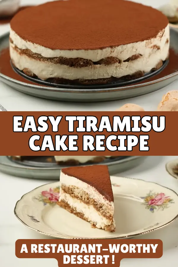 Easy Tiramisu Cake Recipe (Eggless)