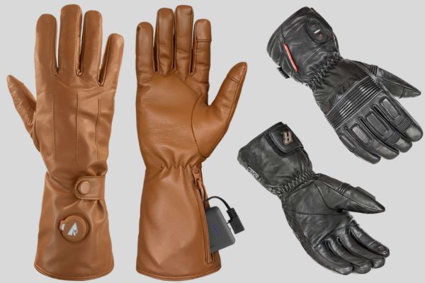 Heated Leather Gloves
