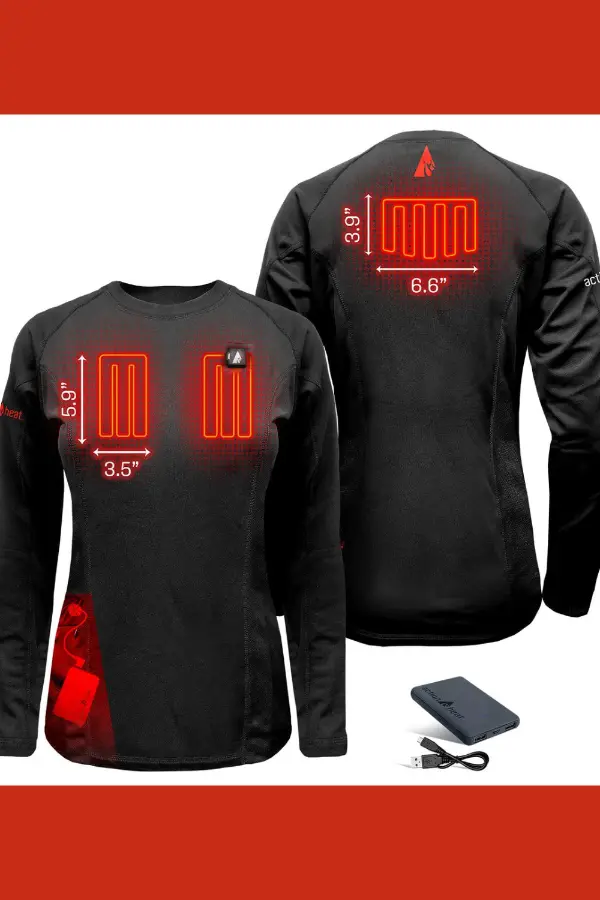 heated shirt women