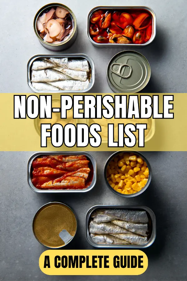 Non Perishable Foods List