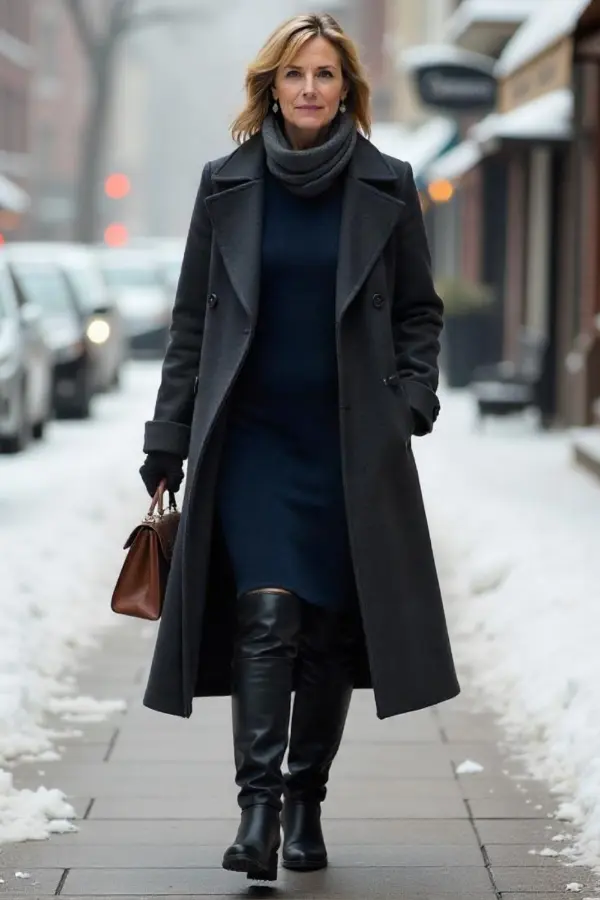 Outfit Women 50 Years Old Winter