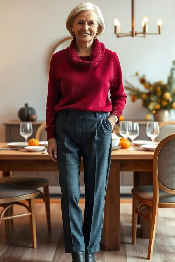 Thanksgiving Outfit For Women Over 60