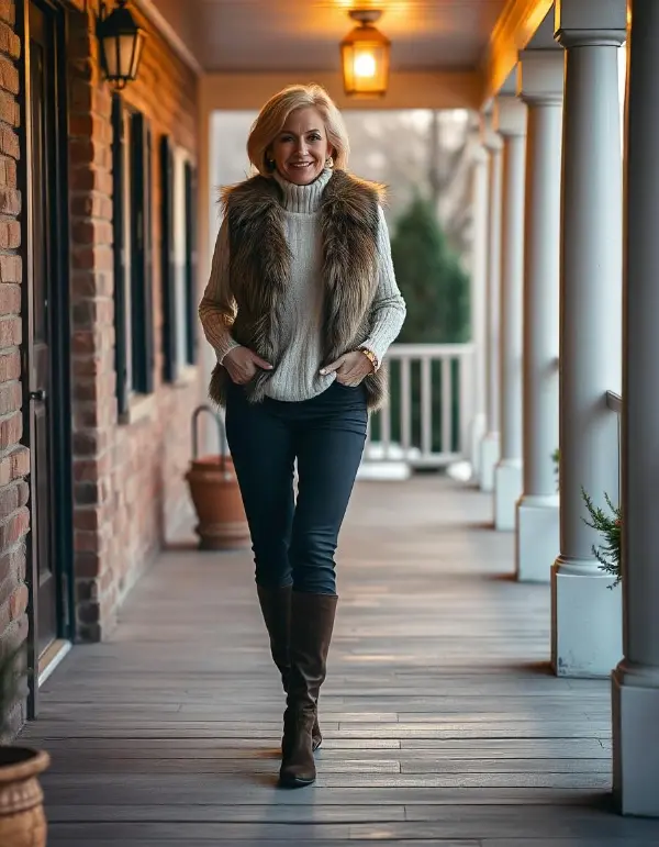 Winter Outfit Ideas For 50 Year Old Women