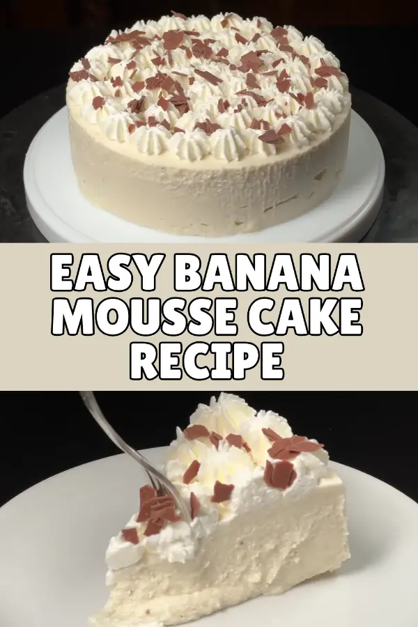 Easy Banana Mousse Cake Recipe