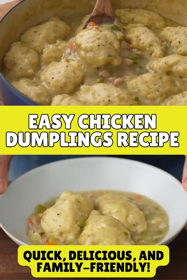 Easy Chicken Dumplings Recipe Homemade