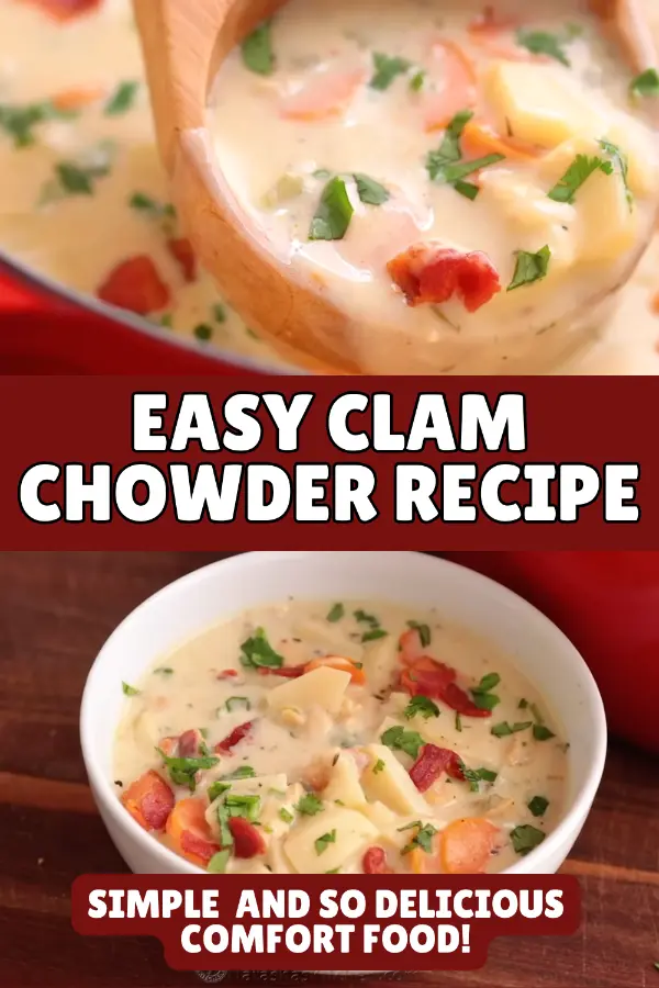 Easy Clam Chowder Recipe New England With Canned Clams