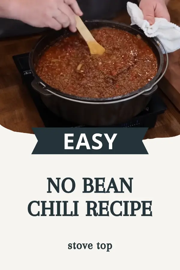 Easy No Bean Chili Recipe Stove Top
