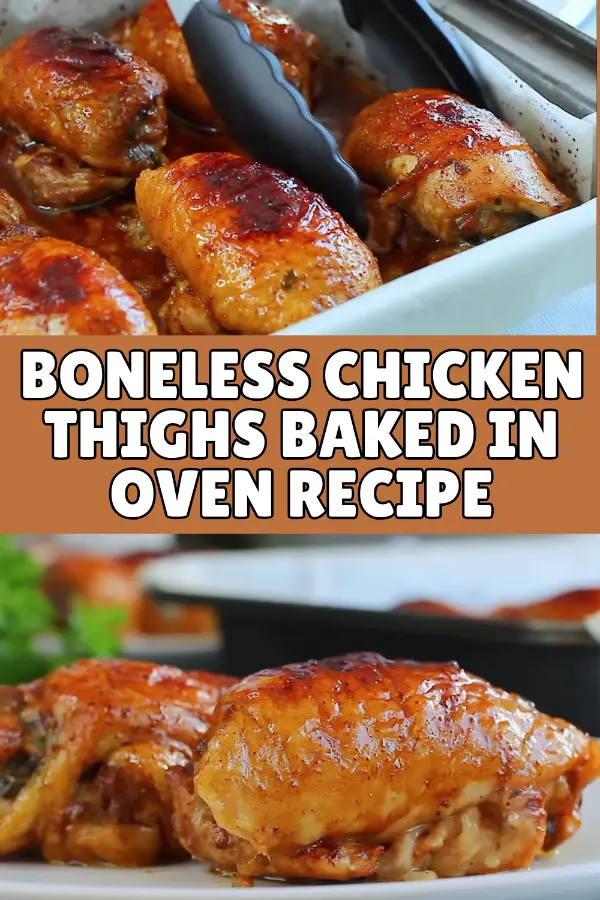 Boneless Chicken Thighs Baked in Oven Recipe