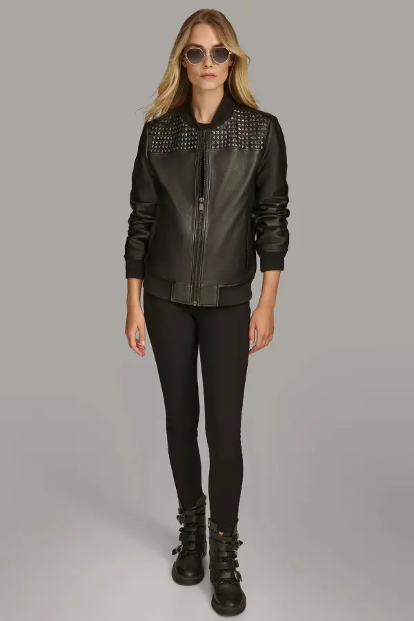 Female Leather Jacket Outfits