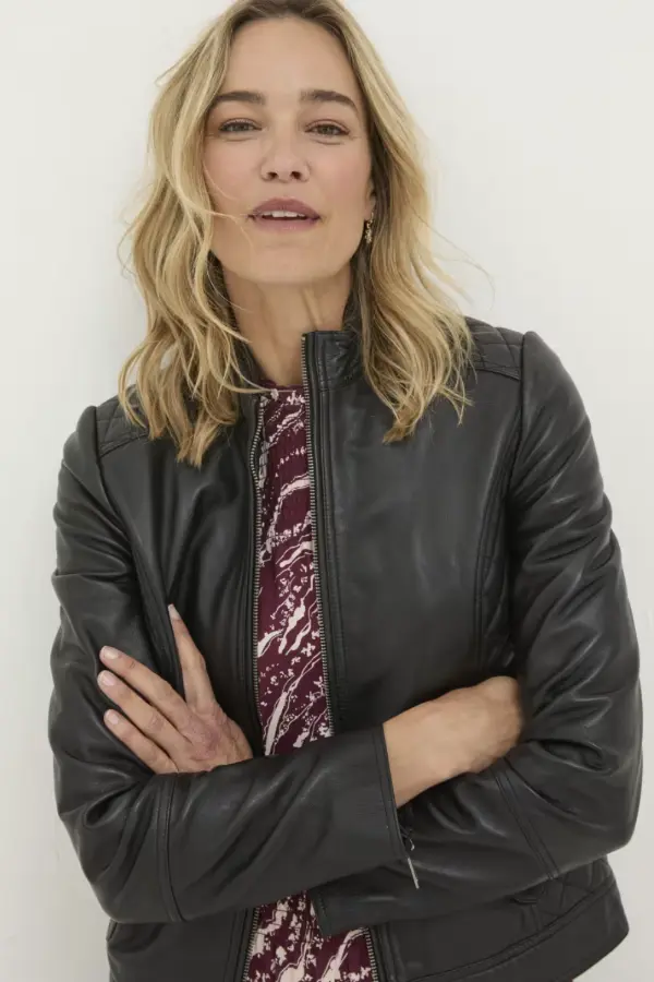 Leather Jacket Outfit Aesthetic