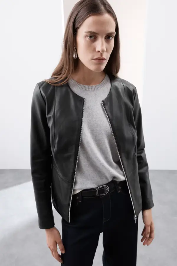 Leather Jacket Outfit Casual