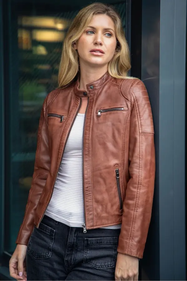 Leather Jacket Women Style