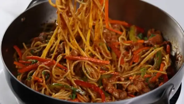 Stir Fry Pasta With Turkey