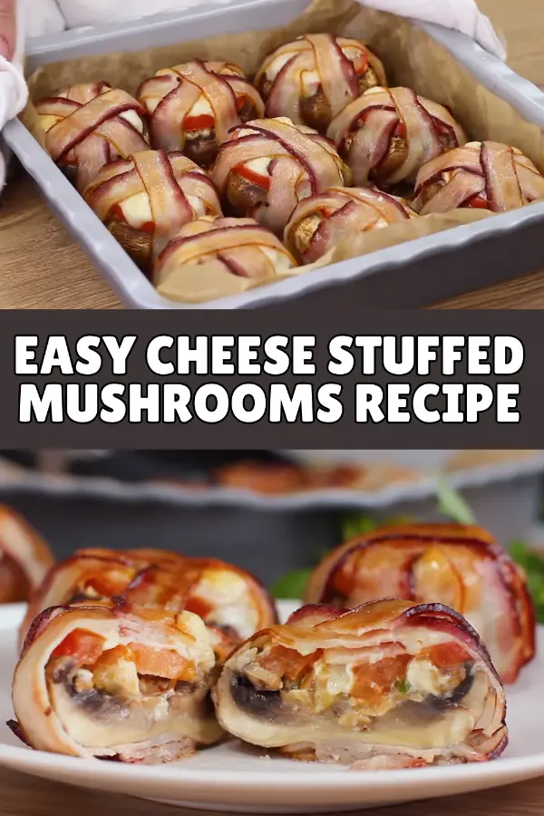 Easy Cheese Stuffed Mushrooms Recipe in Oven