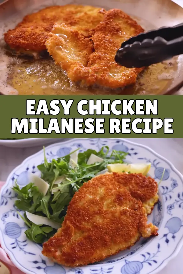 Easy Chicken Milanese Recipe With Arugula Salad