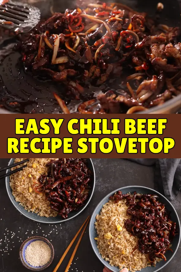 Easy Chili Beef Recipe Stovetop