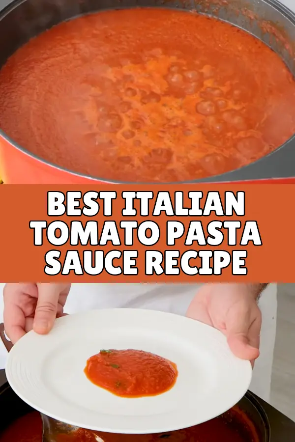 Italian Tomato Pasta Sauce Recipe Homemade
