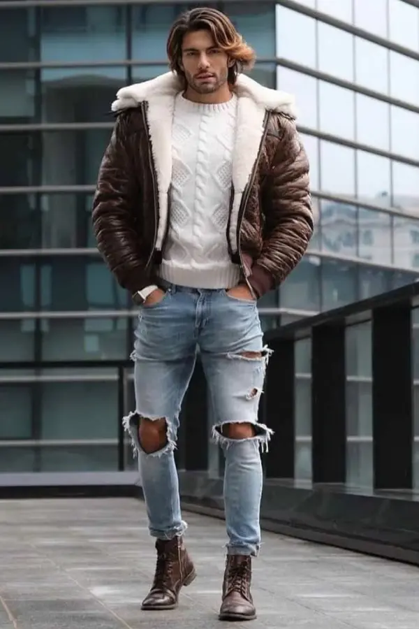 Men Outfits With Boots Street Styles