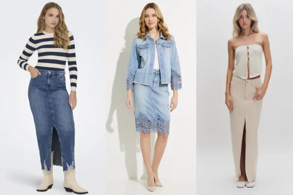 7 Cute Denim Skirt Outfit Ideas