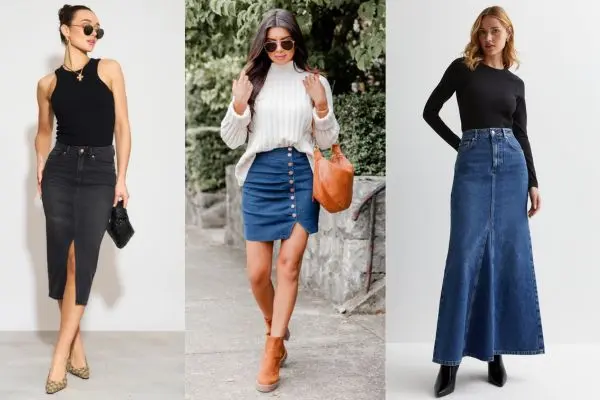 Chic and Versatile Denim Skirt Outfit Ideas