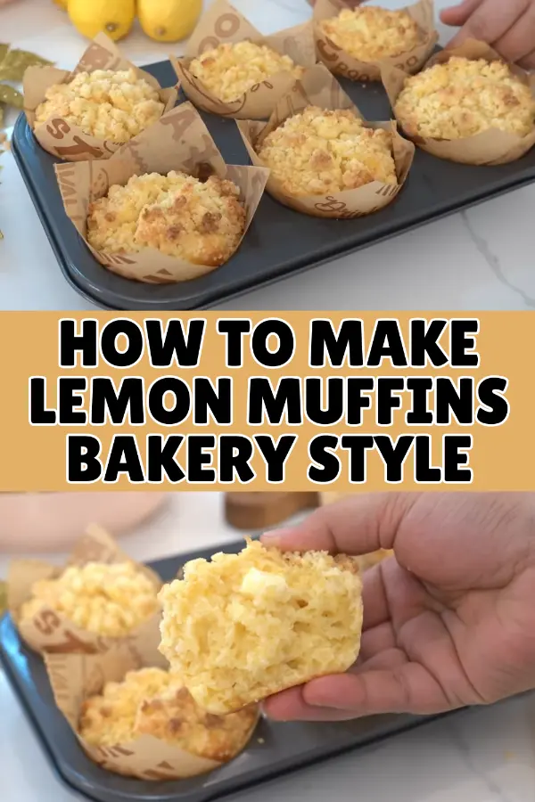 How to Make Lemon Muffins Bakery Style