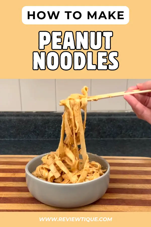 How to Make Peanut Noodles