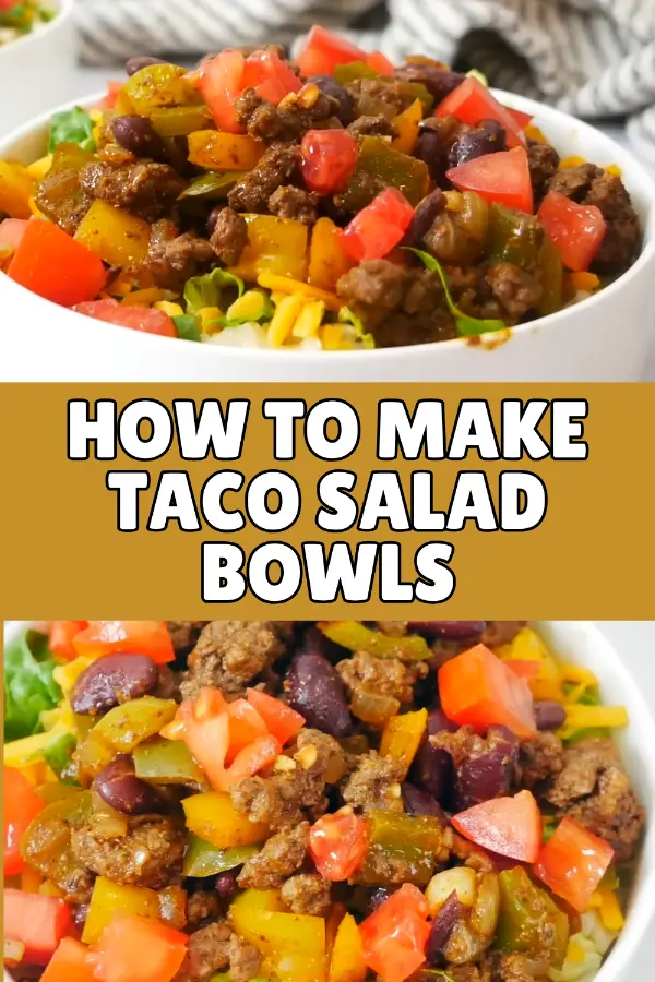 How to Make Taco Salad Bowls