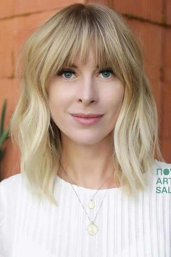 Lob With Wispy Bangs