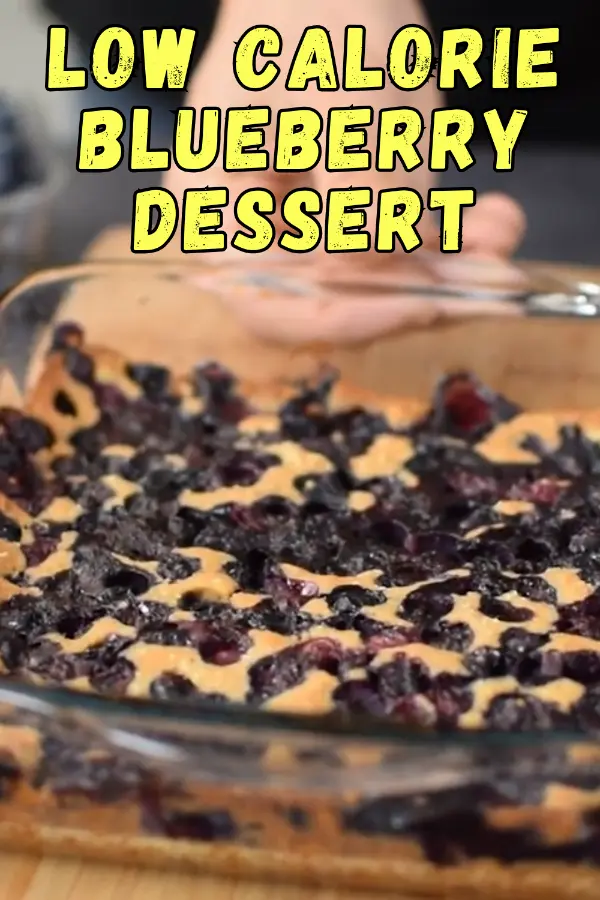 Low Calorie Blueberry Dessert, Gluten Free