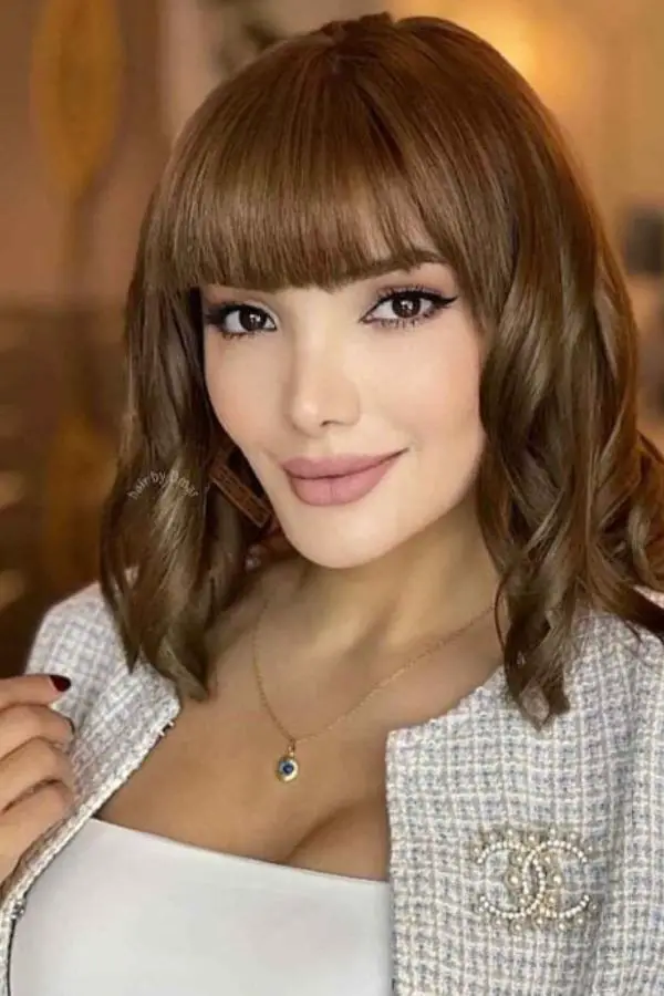 Short Hair With Straight Bangs