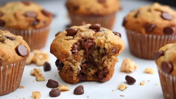 Banana Chocolate Chip Muffins