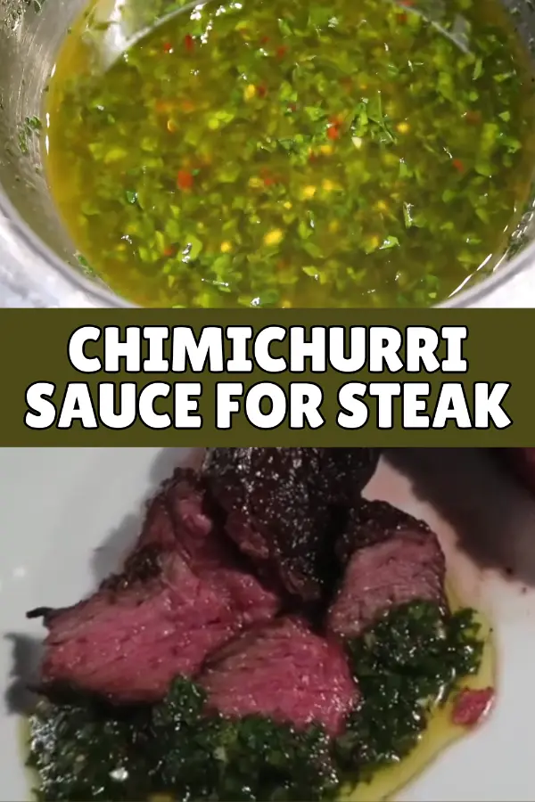 Chimichurri Sauce For Steak