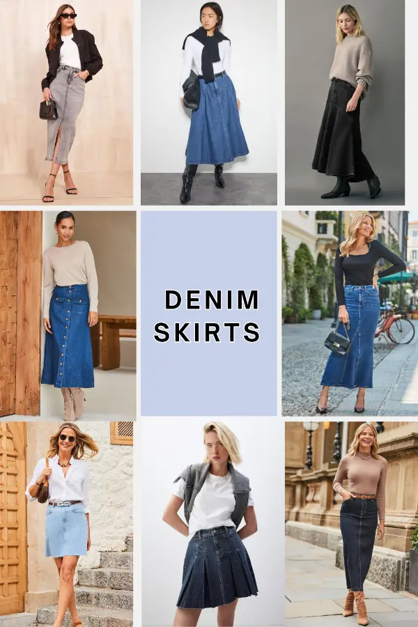 Denim Skirts