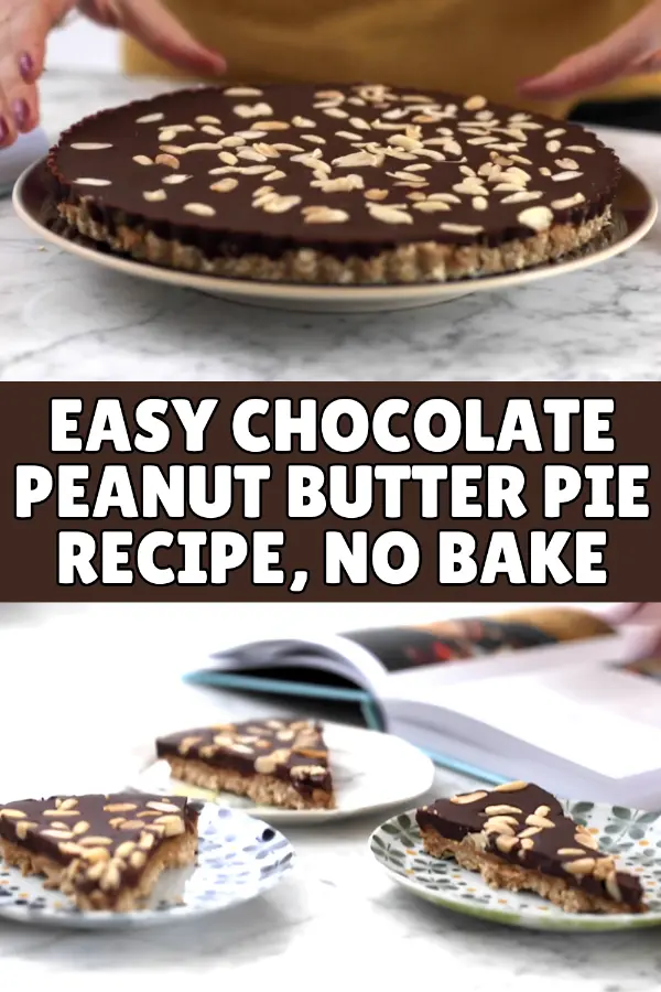 Easy Chocolate Peanut Butter Pie Recipe, No Bake