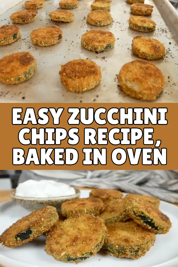 Easy Zucchini Chips Recipe, Baked in Oven