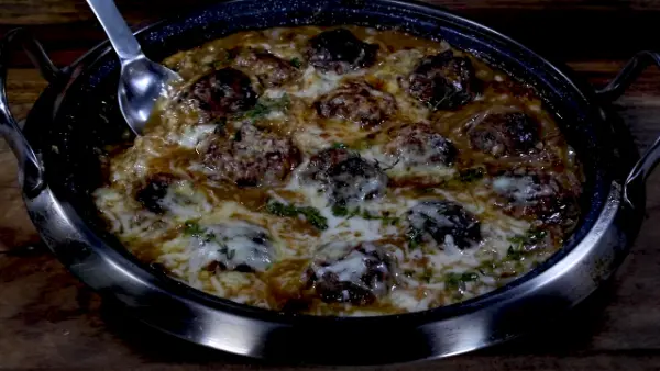 French Onion Meatballs
