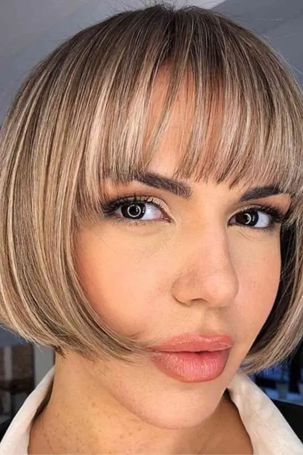 Short Hair With Thin Bangs