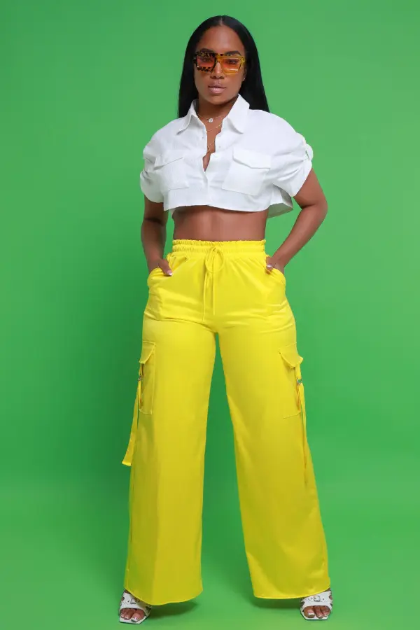 Yellow Cargo Pants Outfit