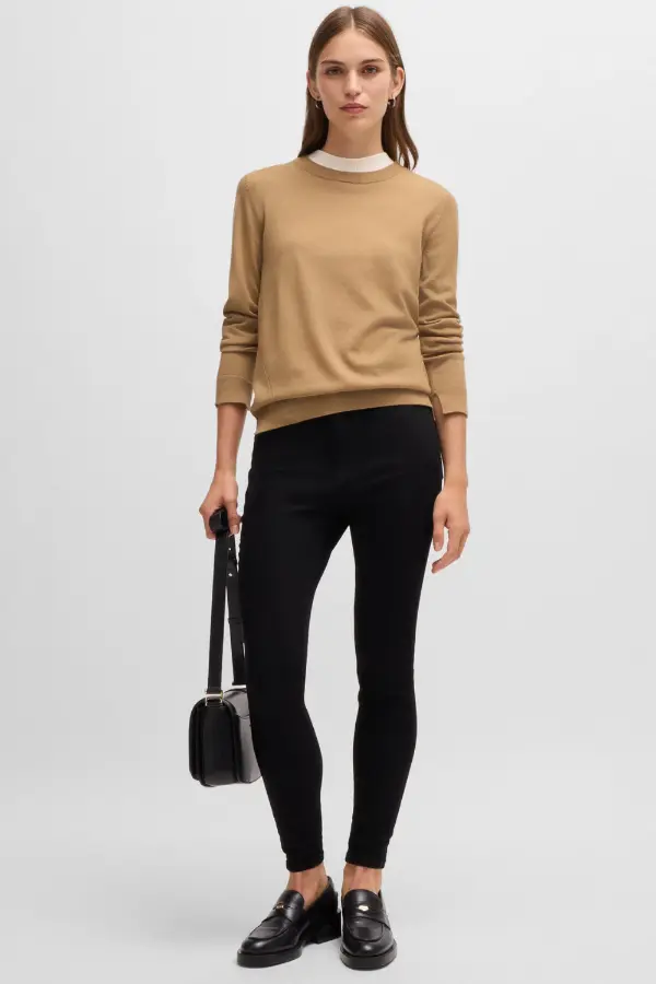 Brown Sweater Black Jeans
