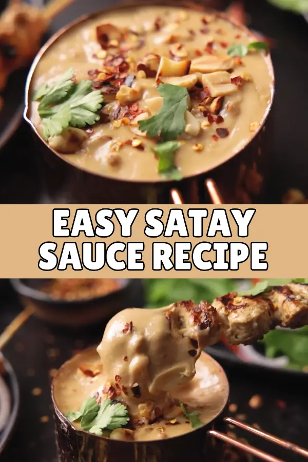 Easy Satay Sauce Recipe