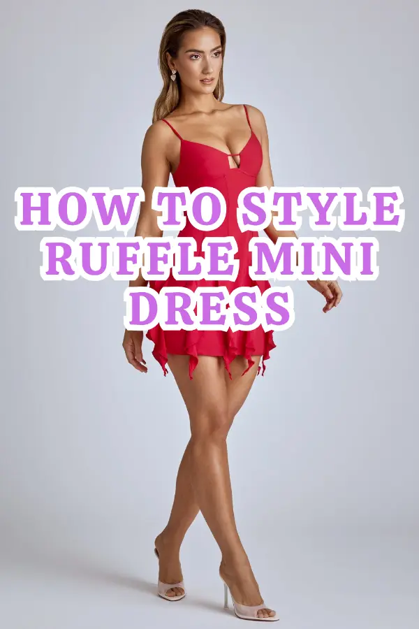How to Style Ruffle Mini Dress