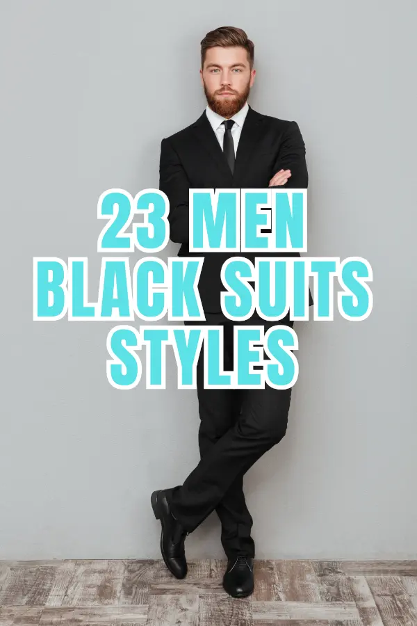 Men Black Suits Style