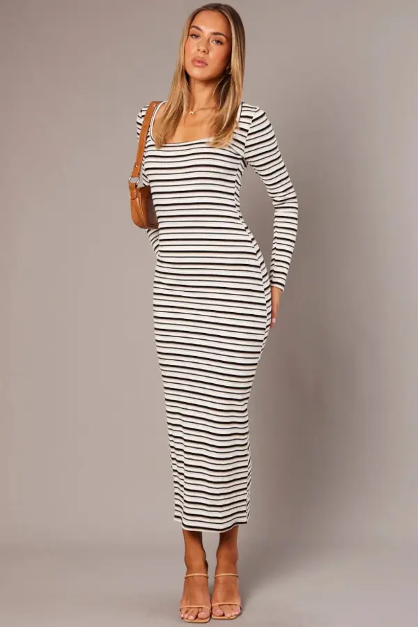 Striped Bodycon Dress