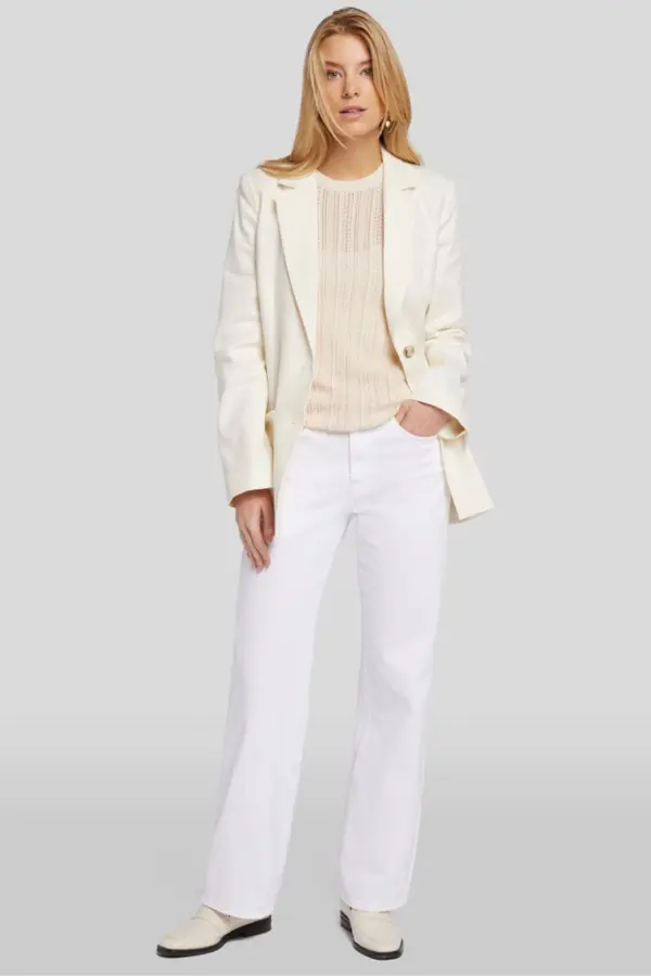 White Jeans With Blazer