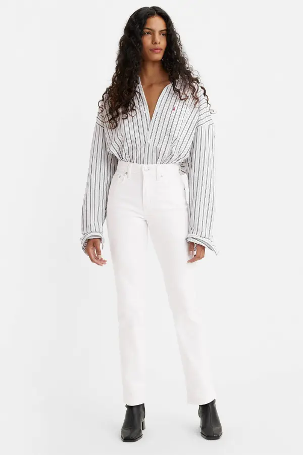 White Jeans With Boots