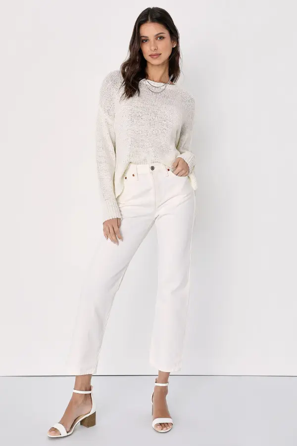 Women's White Jeans