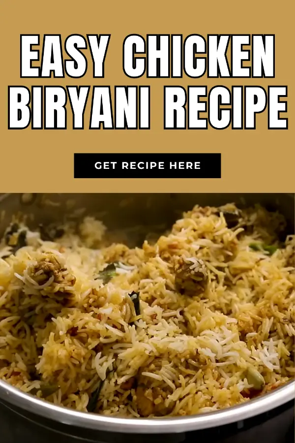 Easy Chicken Biryani Recipe